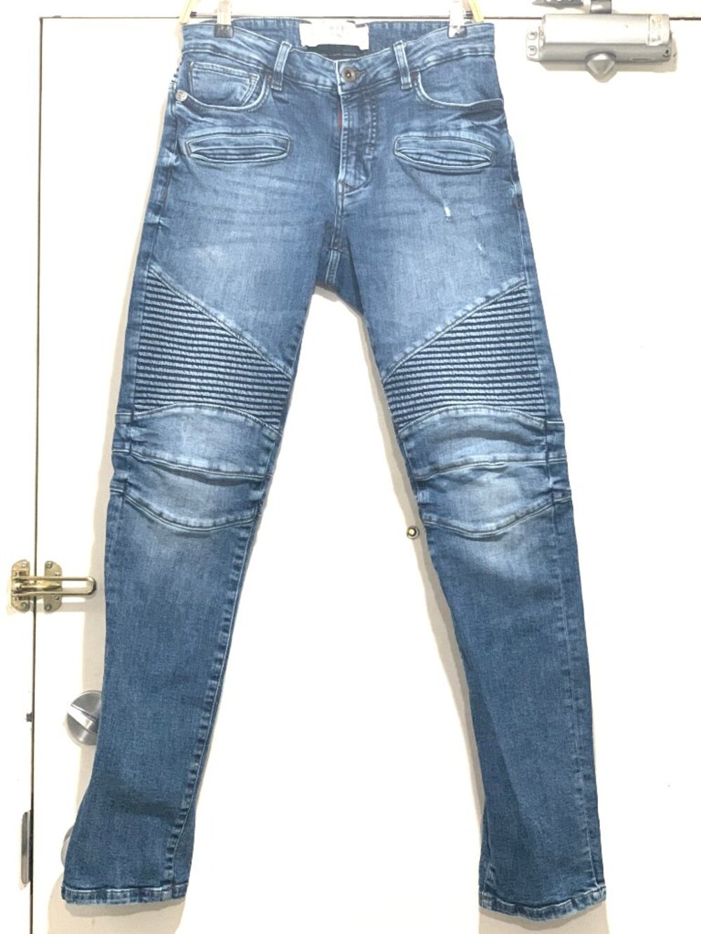 PARASUCO MEDIUM RISE SLIM FIT MOTO STRETCH JEANS SIZE 30
